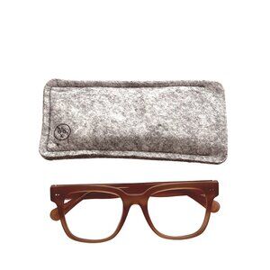 Look Optic Laurel Blue Light Glasses in Champagne +0.00 Magnification